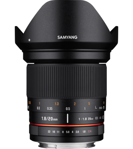 Samyang 20mm f/1.8 ED AS UMC Canon EF