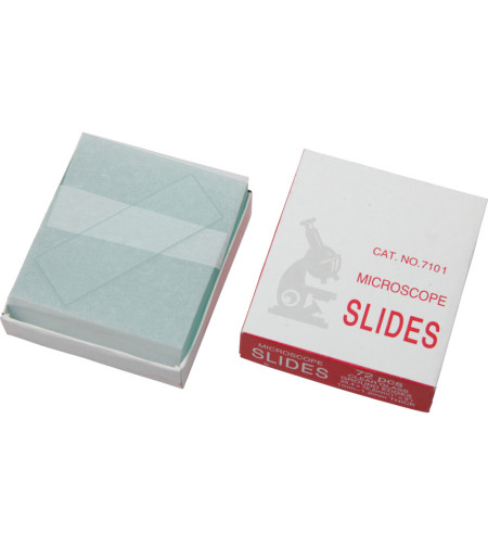 Microscope slides, 25.5 x 76.2mm, ground edges, 50 pieces