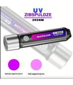 UV Ультрафиолетовый светодиодный фонарик 395 нМ - заряжается от USB