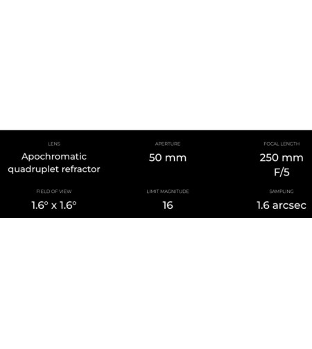 „Vaonis&ldquo; išmanusis teleskopas AP 50/250 „Vespera PRO&ldquo; kosminis rinkinys