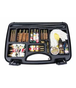 Tīrīšanas komplekts futrālī, 32 dab., visi kalibri
