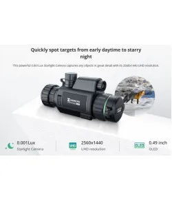 Digital Night Vision Clip-on HIKMICRO CHEETAH C32F (with 850nm illuminator)