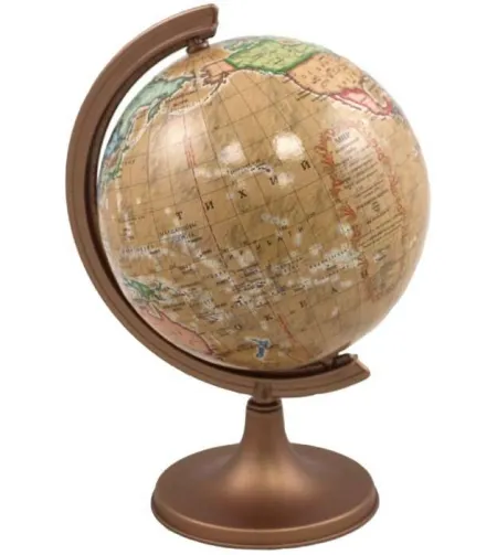 Глобус 10 cм РЕТРО, в пленке (RU)