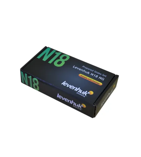 Levenhuk N18 NG Prepasarkans Slides Set ,Bioloģija un Zooloģija