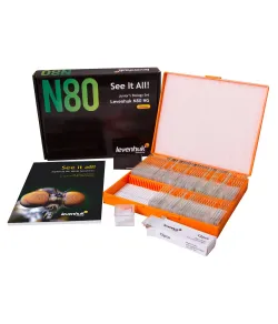 Набор микропрепаратов Levenhuk N80 NG «Увидеть все!»