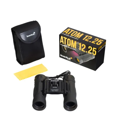 Levenhuk Atom 12x25 Waterproof Roof Pocket Binoculars