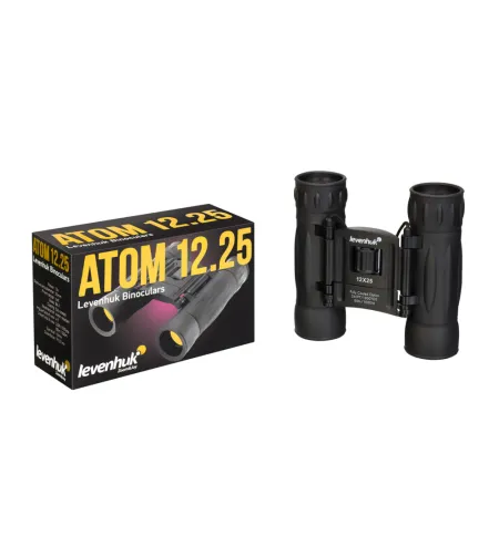 Levenhuk Atom 12x25 Waterproof Roof Pocket Binoculars