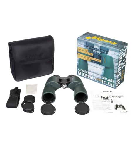 Levenhuk Sherman PRO 10x50  Compact Porro Prism Waterproof Binoculars