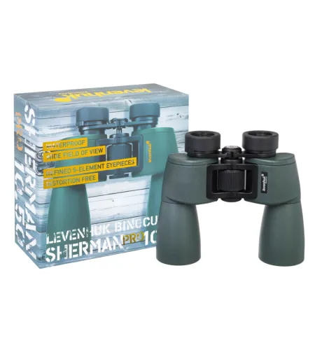 Levenhuk Sherman PRO 10x50  Compact Porro Prism Waterproof Binoculars