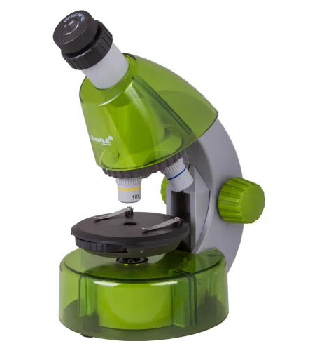 Microscope for children, Levenhuk LabZZ M101 Lime, 40x-640x, with Experiment kit
