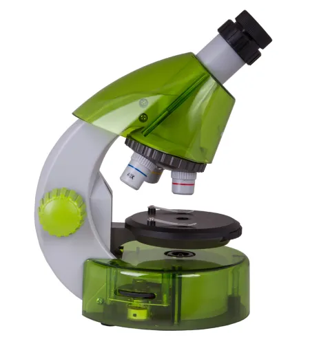 Microscope for children, Levenhuk LabZZ M101 Lime, 40x-640x, with Experiment kit