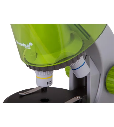 Microscope for children, Levenhuk LabZZ M101 Lime, 40x-640x, with Experiment kit