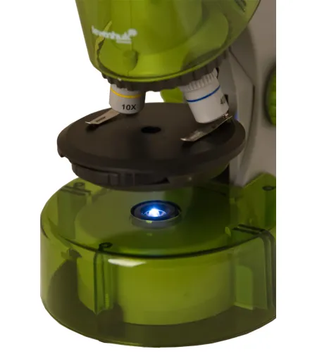 Microscope for children, Levenhuk LabZZ M101 Lime, 40x-640x, with Experiment kit