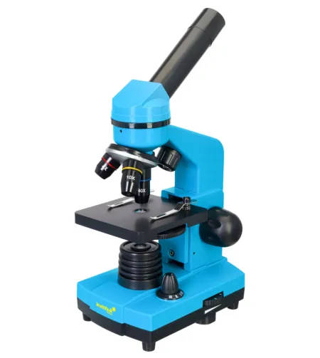 Mikroskopas su eksperimentiniu rinkiniu K50 2L Levenhuk Rainbow 40x - 400x Azure