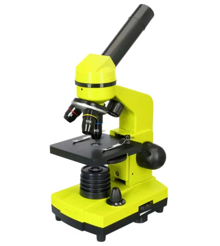 Микроскоп Levenhuk Rainbow 2L Lime&bsol;Лайм 40x-400x с экспериментальным комплектом K50