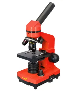 Mikroskops Levenhuk Rainbow 2L Oranžā Krāsā 40x-400x ar eksperimenta komplektu K50