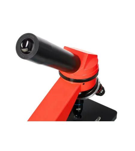 Mikroskops Levenhuk Rainbow 2L Oranžā Krāsā 40x-400x ar eksperimenta komplektu K50