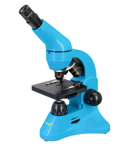 Mikroskopas Levenhuk Rainbow 50L Azure 40x - 800x su eksperimentiniu rinkiniu K50