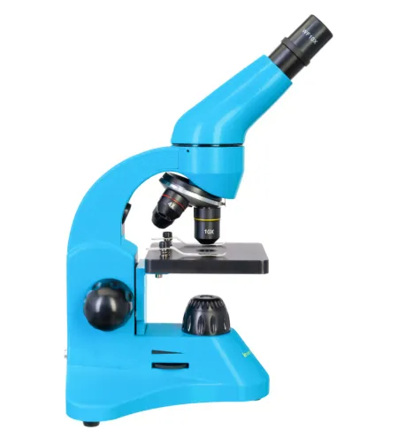 Mikroskopas Levenhuk Rainbow 50L Azure 40x - 800x su eksperimentiniu rinkiniu K50