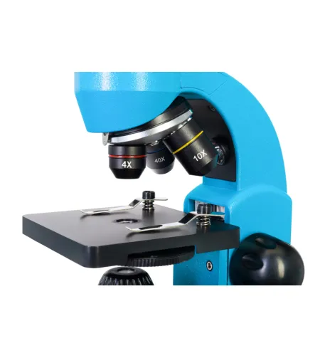 Mikroskopas Levenhuk Rainbow 50L Azure 40x - 800x su eksperimentiniu rinkiniu K50