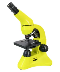 Mikroskopas Levenhuk Rainbow 50L Lime 40x - 800x su eksperimentiniu rinkiniu K50