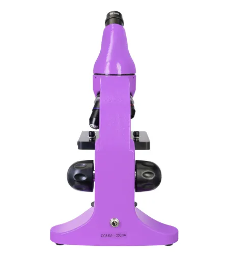 Mикроскоп Levenhuk Rainbow 50L PLUS Amethyst 64x–1280x с экспериментальным комплектом К50