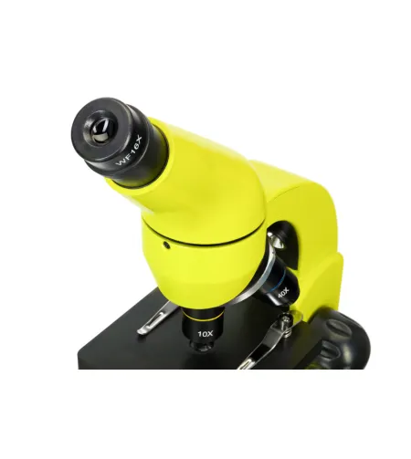 Mикроскоп Levenhuk Rainbow 50L PLUS Lime 64x–1280x с экспериментальным комплектом К50