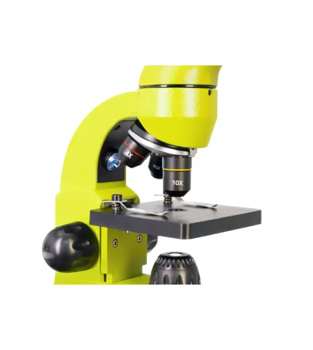 Mикроскоп Levenhuk Rainbow 50L PLUS Lime 64x–1280x с экспериментальным комплектом К50