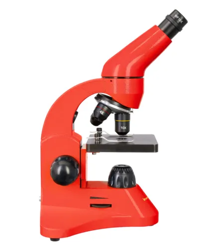 Mikroskopas Levenhuk Rainbow 50L PLUS Orange 64x–1280x su eksperimentiniu rinkiniu K50
