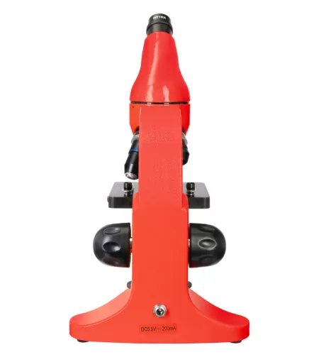 Mikroskopas Levenhuk Rainbow 50L PLUS Orange 64x–1280x su eksperimentiniu rinkiniu K50