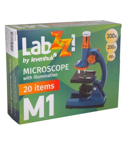 Microscope for children with experiment kit Levenhuk LabZZ M1 100x-300x