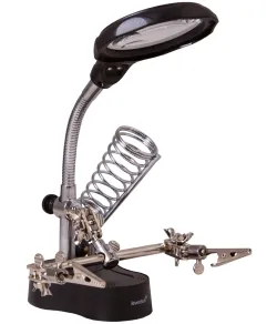 Galda Lupa & Konstruktors ar Apgaismojumu un Lokano Stiprinājumu Levenhuk Zeno D3 PLUS (3,