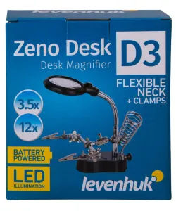 Levenhuk Zeno Desk D3 Plus didinamasis stiklas