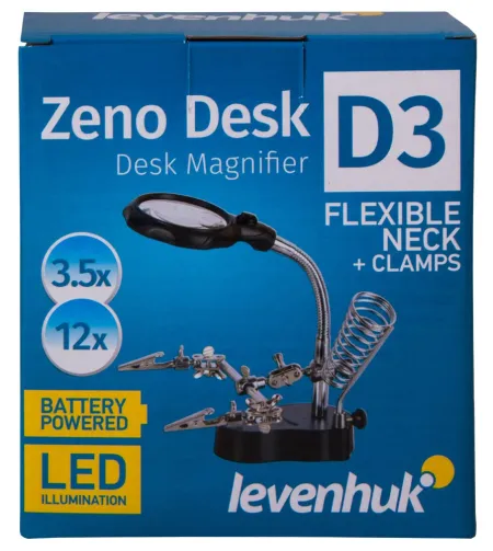 Levenhuk Zeno Desk D3 Plus didinamasis stiklas