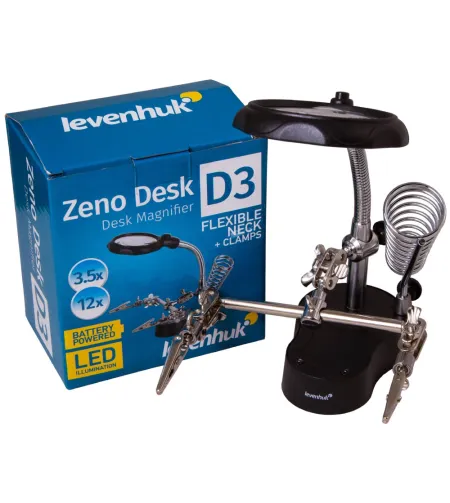 Levenhuk Zeno Desk D3 Plus didinamasis stiklas