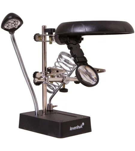 Galda Lupa & Konstruktors ar Apgaismojumu un Lokano Stiprinājumu Levenhuk Zeno D11 PLUS (2