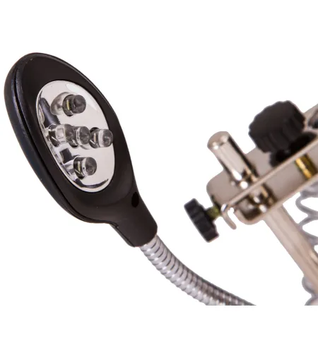 Galda Lupa & Konstruktors ar Apgaismojumu un Lokano Stiprinājumu Levenhuk Zeno D11 PLUS (2