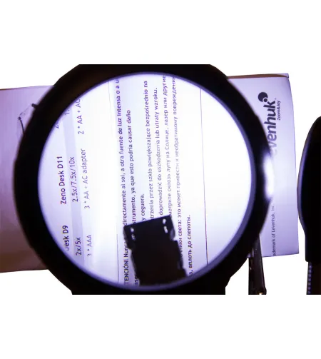 Galda Lupa & Konstruktors ar Apgaismojumu un Lokano Stiprinājumu Levenhuk Zeno D11 PLUS (2