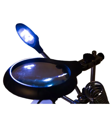 Galda Lupa & Konstruktors ar Apgaismojumu un Lokano Stiprinājumu Levenhuk Zeno D11 PLUS (2