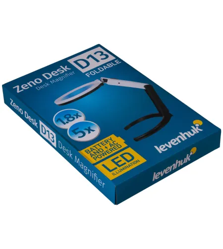 Galda Lupa & Lampa ar Regulējamu Stiprinājumu Levenhuk Zeno D13 PLUS (1,8-5x)