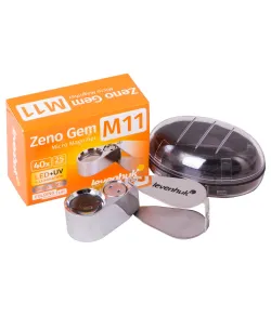 Kabatas Lupa ar Apgaismojumu un metāla korpusu Levenhuk Zeno GeM M11 PLUS (40x)