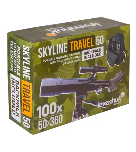 Telescope Levenhuk Skyline Travel 50 50/360 <135x with included backpack