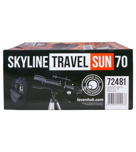 Телескоп Levenhuk Skyline Travel Sun 70 70/400 <140x с рюкзаком и солнцезащитным фильтром