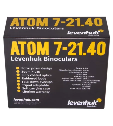 Levenhuk Atom 7–21x40 Бинокль