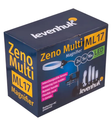Levenhuk Zeno Multi ML17 Black Magnifier 2/5/16x