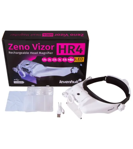 Levenhuk Zeno Vizor HR4 Head Rechargeable Magnifier 1/1.5/2/2.5/3.5 x