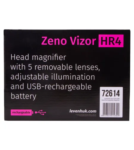 Levenhuk Zeno Vizor HR4 Head Rechargeable Magnifier 1/1.5/2/2.5/3.5 x