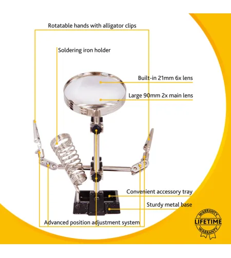 Stalo padidintuvas Levenhuk Refit ZF17 90mm 2x- 6x