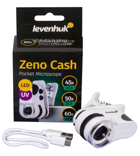 Taskumikroskoop Zeno Cash ZC7 Levenhuk 50x