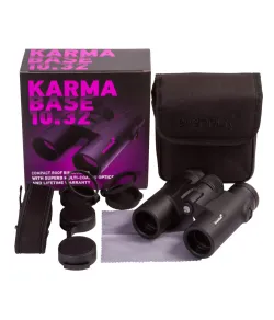 Levenhuk Karma 10x32 BASE Compact Roof Prism Waterproof Universal Binoculars